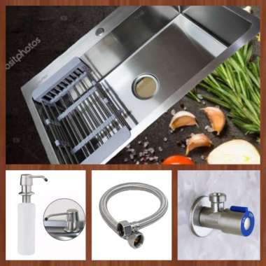 Kitchen Sink 1 Lubang 8050 Stainless 304 / Bak Cuci Piring TANPA KRAN