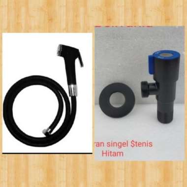 paket jet shower onda hitam dan stop kran hitam
