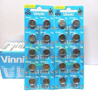 Batt Baterai Kancing LR1130 AG10 389A CX189 LR1130W LR54 1131F LR 1130 Vinnic