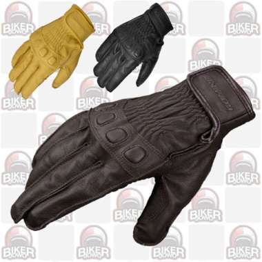 Sarung Tangan Motor Komine GK-720 Leather Gloves Glove XL Black