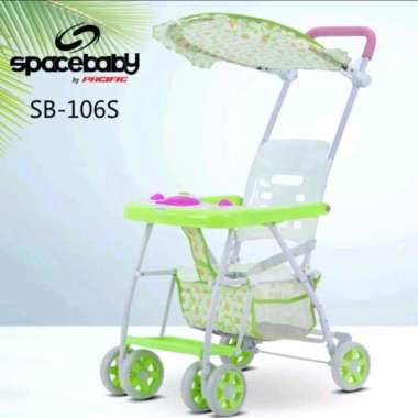 Baby Chair Stroller Spacebaby SB 106s Kursi Makan Bayi SB-106S Pink