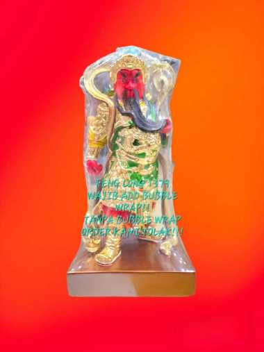 Rupang Patung Dewa Guan Gong / Kwan Kong Fiber 8 Inch Tegak