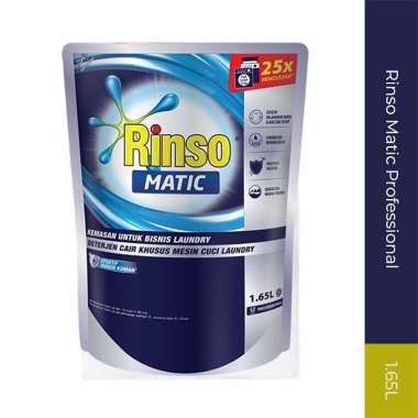 Promo Harga Rinso Detergent Matic Liquid Professional 1650 ml - Blibli