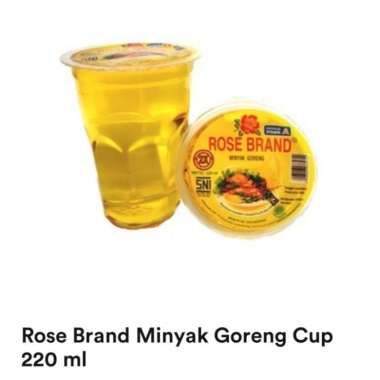 rose brand minyak goreng cup 220ml