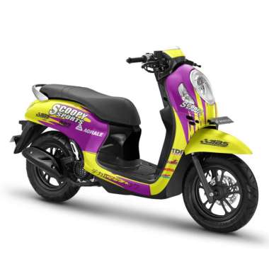 Decal Full body Sticker Honda Scoopy 2021 2023 2022 2020 Scoopy Sport Ungu