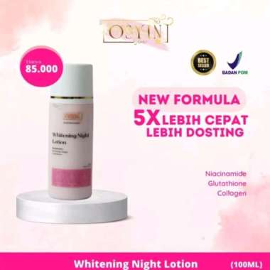 Night Cream Lotion hb dosting osyin glow racik pemutih badan ampuh penghilang bekas luka bibit pemut