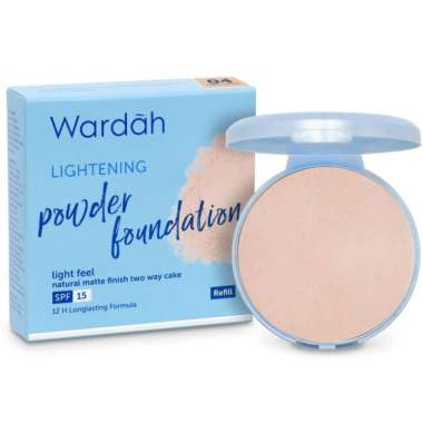 WARDAH LIGHTENING POWDER FOUNDATION Light Feel (REFILL) 12GR 04 NATURAL