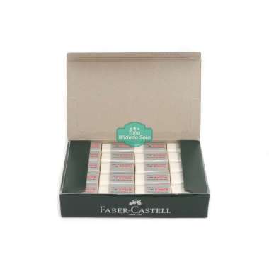 Penghapus Pensil Faber Castell Kecil Putih Setip Dust Free Eraser 2B - 1 Box Isi 40 Buah
