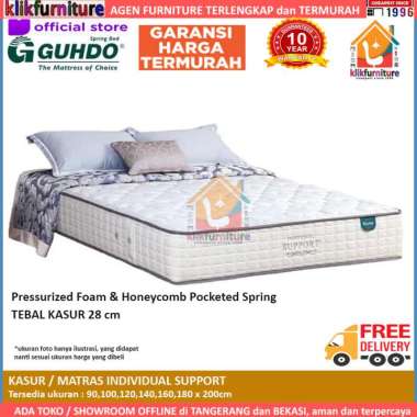 Kasur / Matras Springbed Guhdo Individual Support Pocket Spring 120 x 200