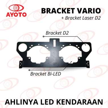 (1 PCS) BREKET/DUDUKAN RETROFIT LAMPU PROJIE BILED UKURAN 2,5' & 3' 2,5 INCHI VARIO 160 + D2