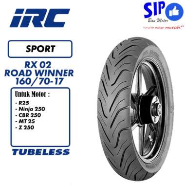 Ban motor sport tubeless IRC Road Winner 160 70 ring 17 RX02