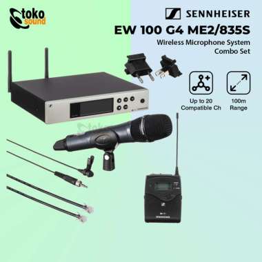 Sennheiser EW 100 G4 ME2/835S - Wireless Combo Mic System Original