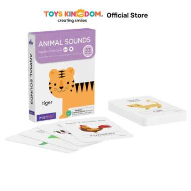 mieredu mainan cognitive flash card animal sound Multicolor