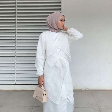 DRESS WANITA IVONA OUTER BRUKAT / OUTER KONDANGAN Broken white