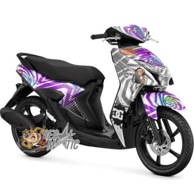 Stiker Full body Decal Motor Yamaha Mio Gear Hoonigan Putih