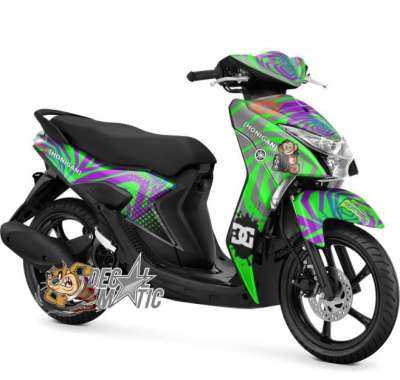 Stiker Full body Decal Motor Yamaha Mio Gear Hoonigan Hijau