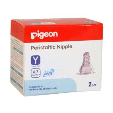 Pigeon Peristaltic Slim Neck Nipple 2 Pcs Y PR020222