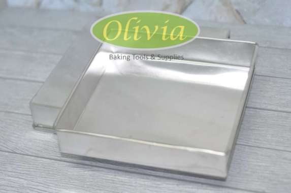 Loyang Kue Bolu Kotak 20 x 20 x 4 Cm Tebal