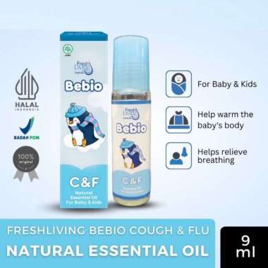 Bebio Essential Oil Aromaterapi Bayi Anak by Fresh Care (NEW PRODUCT) Biru (Cough & Flu)