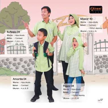Qirani Sarimbit Fresh 04 - Sarimbit Keluarga Muslim Original Varian Based Information Semua Ukuran M
