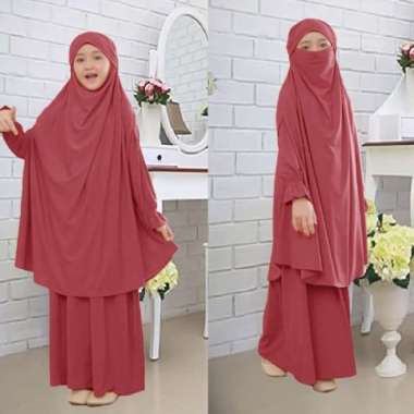 GAMIS ANAK CEWEK TERBARU BAJU MUSLIM ANAK PEREMPUAN DRESS CADAR ANIKA Multicolor