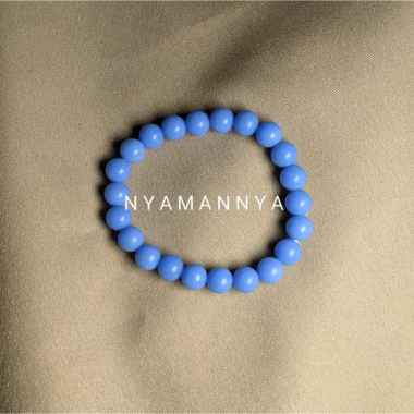 Nyamannya - Gelang Fosfor Dapat Nyala Batu Alam Forus Series SKY BLUE