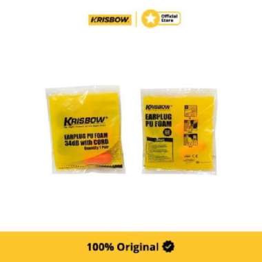 Krisbow Set Earplug Busa Polyurethane Dengan Kabel 100 Psg