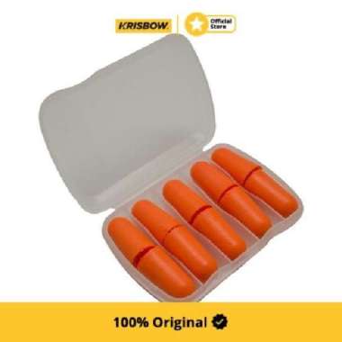 Krisbow Set Earset Pelindung Telinga Case 5 Pcs - Oranye