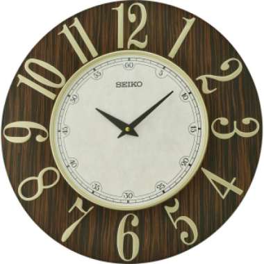 Jam Dinding Seiko Kayu Besar Wooden QXA800 QXA800Z Original