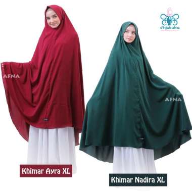 AFNA Khimar Ayra Nadira size XL Jilbab Jumbo - Jilbab Hijab Kerudung Khimar Syari instan Pet Antem N