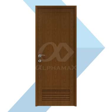 Pintu Aluminium Jaluzi Alphamax Max 1-C Pintu Rumah Pintu Kamar Mandi Pintu Gudang 80 x 240 cm Kanan Kayu