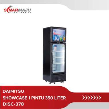 Showcase 1 Pintu Daimitsu 350 Liter Display Cooler DISC-378 / DISC378 / DISC 378