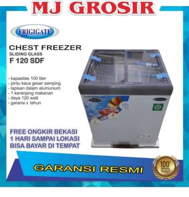 FRIGIGATE F 120 SDF CHEST FREEZER BOX 100 L LEMARI PEMBEKU 100 LITER