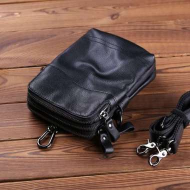 SPV tas pria selempang kulit tiga tempat utama - tas kulit pria - tas hp
