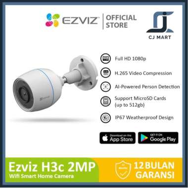 Ezviz H3c 2MP Night Vision Smart Wifi IP Camera CCTV Outdoor 1080p