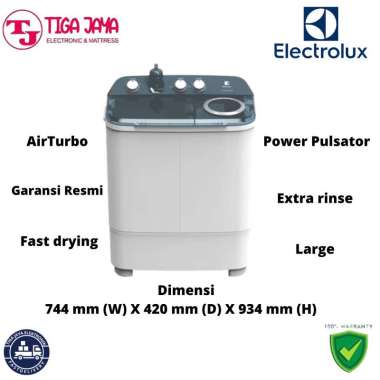 ELECTROLUX EWS87262 MESIN CUCI 2 TABUNG 7KG EWS87262WA EWS87262