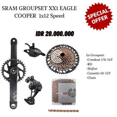 GROUPSET SRAM XX1 EAGLE DUB 1X12 SPEED COOPER