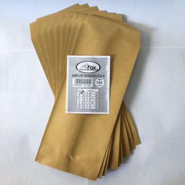 amplop coklat 11cm x 24cm (A) FOX (100 lembar) olshop packing