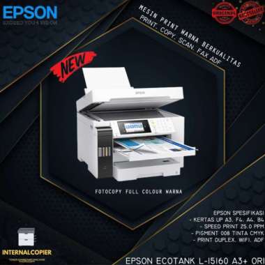 PRINTER EPSON L 15160 L15160 ECOTANK A3 PRINT SCAN ADF Multivariasi Multicolor