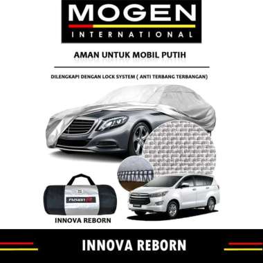Cover Mobil / Sarung Mobil INNOVA REBORN Merk FUSION R / Cover Mobil Putih Fusion R
