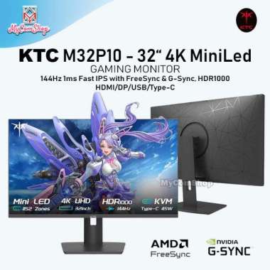 KTC M32P10 32 Inch Gaming Monitor 4K UHD Mini LED 144Hz 1ms Fast IPS HDR1000