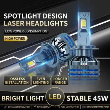 Lampu LED Mobil Vinyx V4 CSP 45 Watt 45W 45 W H1 H3 H4 H7 H11 HB3 HB4 Canbus Motor H7 Vinyx V4
