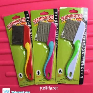 Sisir Kutu Kucing Sisir Serit Kucing Sisir Gagang Sikat Bulu Kucing