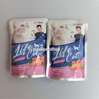 Lifecat Kitten Salmon Life Cat Makanan Kucing Kitten Salmon