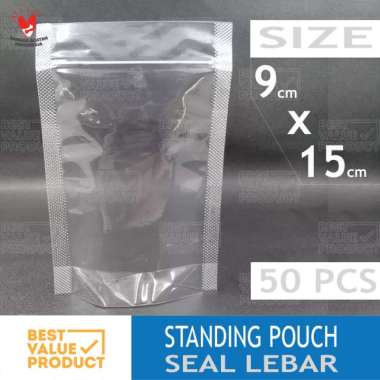 Standing Pouch 9 x 15 cm / Kemasan Plastik klip berdiri 9x15 cm 9x15 CM