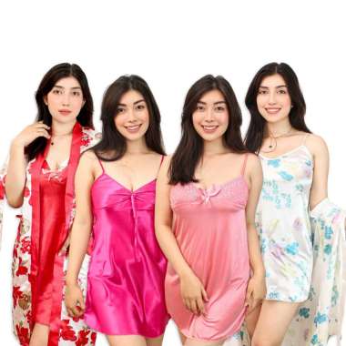You've ( YouHave ) Kimono Baju Tidur Kimono Random Sleepwear Random Terusan Night Gown Wanita Peremp