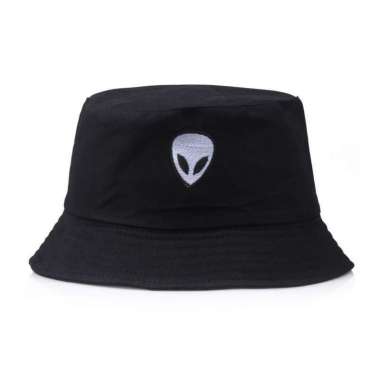 SUPERVICE BHAL bucket hat import alien hitam black topi summer fisherman korea kpop idol