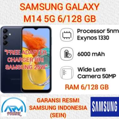 Samsung Galaxy M14 5G 6/128 RAM 6GB ROM 128GB GARANSI RESMI