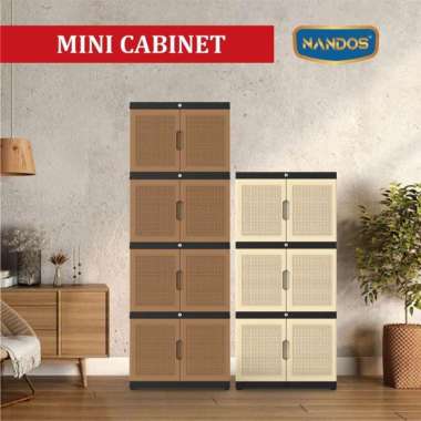 LEMARI CABINET NAIBA MINI NANDOS SUSUN 4 KUNCI