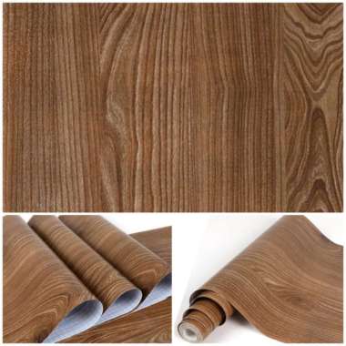 wallpaper dinding flafon lemari kayu jati songkai coklat serat elegan